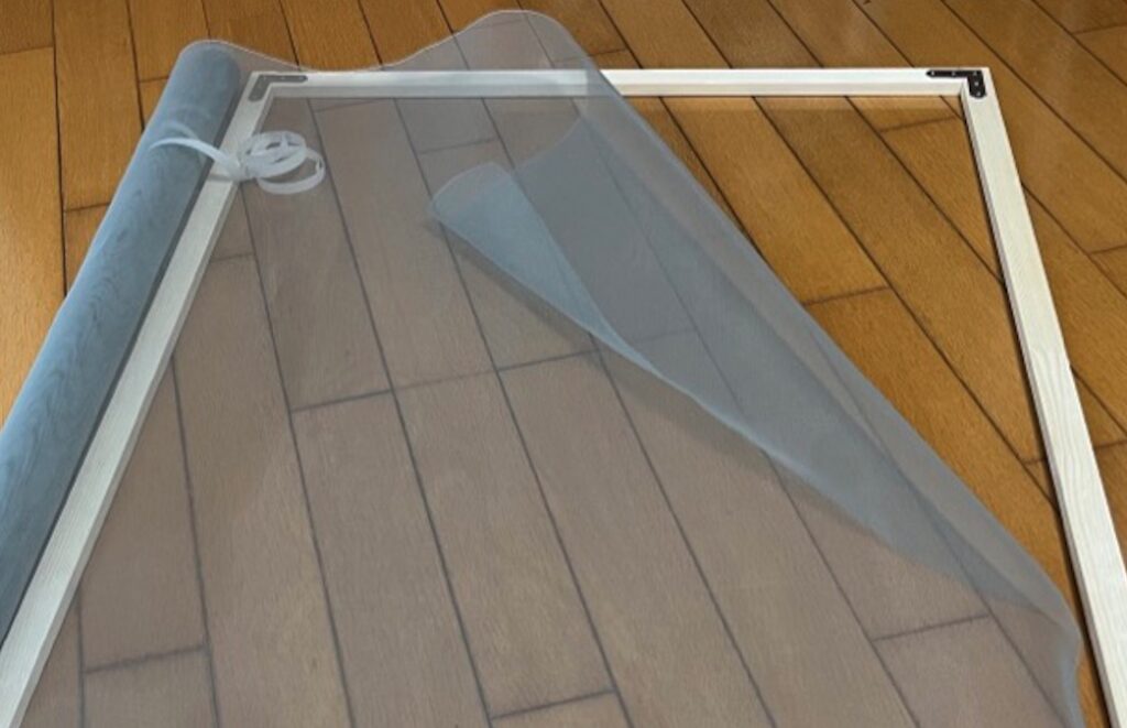 木枠網戸の作り方 団地diy 網戸を作る Yegae 